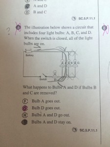 Test Question with Student Response